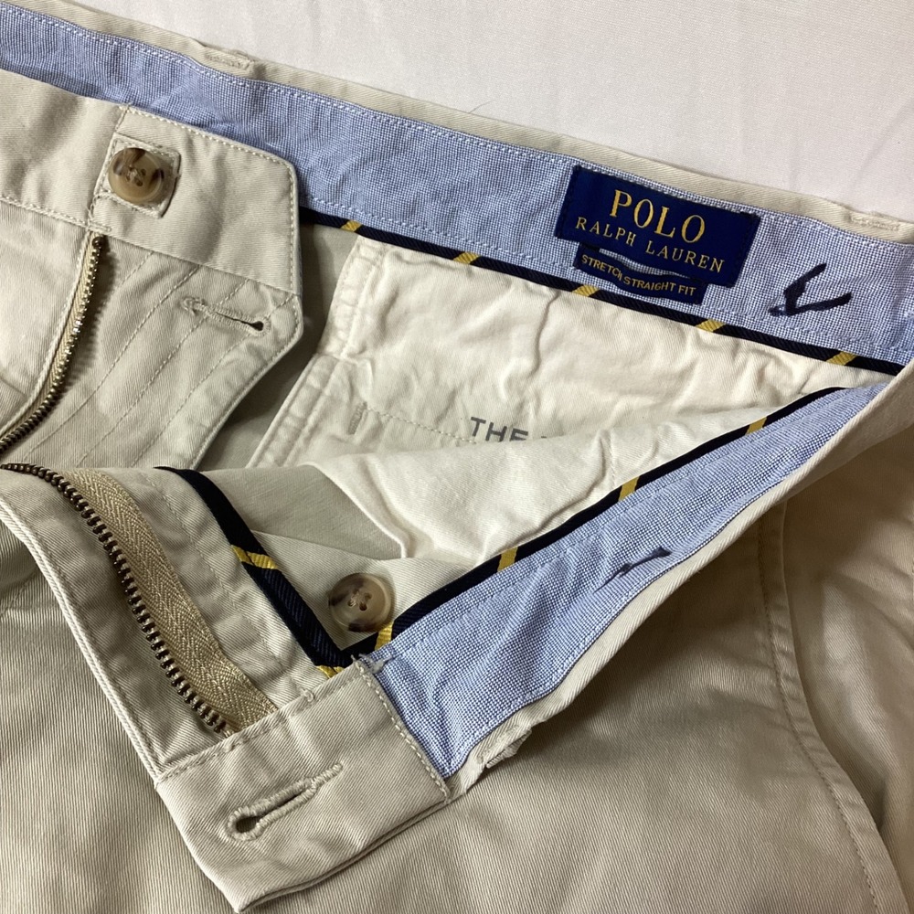 Polo Ralph Lauren Mens Classic Fit Chino Pants Beige Size‎ 36x30 - Picture 9 of 14